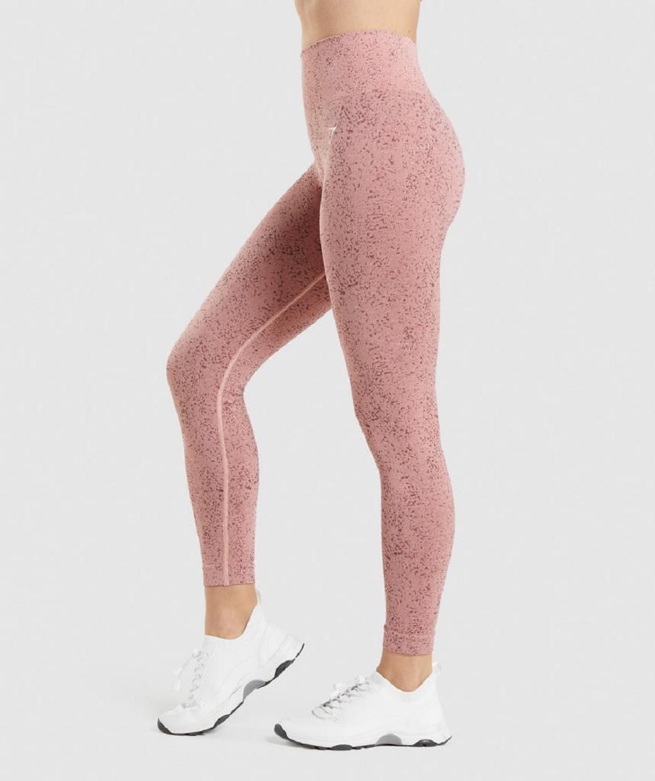 Leggins Gymshark Adapt Fleck Seamless Mujer Rosas | CO 2867BEX